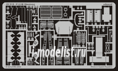 49219 Eduard 1/48 Фототравление для самолета P-51B