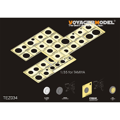 TEZ034 Voyager Model Templates for Screen Printing Road Wheels AFV 