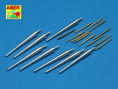 RE-350 L42 Aber 1/350 Set of Barrels for Japan Navy Saratoga, Lexington 203mm x 8; 127mm x 12