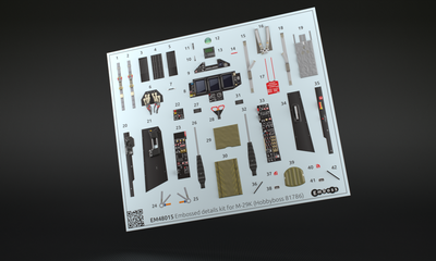 EM48015 Emboss 1/48 Интерьер кабины + кресло для модели М-29К Hobbyboss 81786