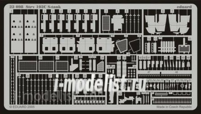 22098 Eduard 1/72 photo etched parts for Strv.103C S-Tank 