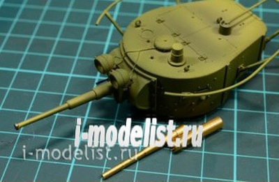 C35003 MM 1/35 Металлический ствол 45-мм ствол танковой пушки для БТ-5, БТ-7, тип 26, тип 35, тип 50, БА-10, БА-6