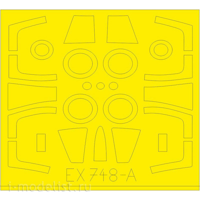 EX748 Eduard 1/48 Paint Mask for F-104DJ TFace