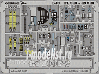 FE346 Eduard 1/48 Цветное фототравление для Bf 109F-2