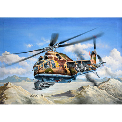05828 Трубач 1/48 Российский ударный вертолёт Mu-24А Hind-B