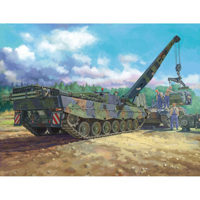 84565 HobbyBoss 1/35 Бронированная ремонтно-эвакуационная машина Bergepanzer BPz3 “Buffalo-3” ARV