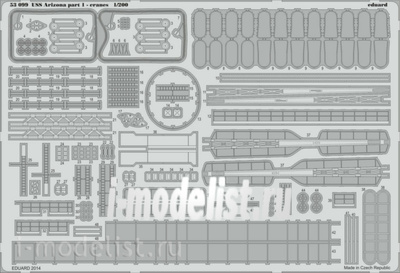 53099 1/200 Eduard photo etched parts for USS Arizona part 1-cranes