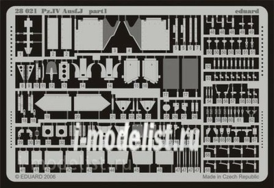 28021 Eduard 1/48 photo etched parts for Pz.IV Ausf.J