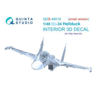 QDS-48018 Quinta Studio 1/48 3D Декаль интерьера С-34 (KittyHawk) (Малая версия)