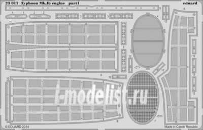 Eduard 23017 1/24 photo etched parts for Typhoon Mk. Ib engine