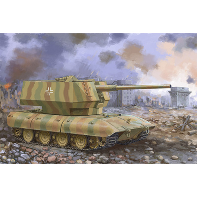 09585 Трубач 1/35 E-100 Flakpanzer w/12.8cm Flak 40