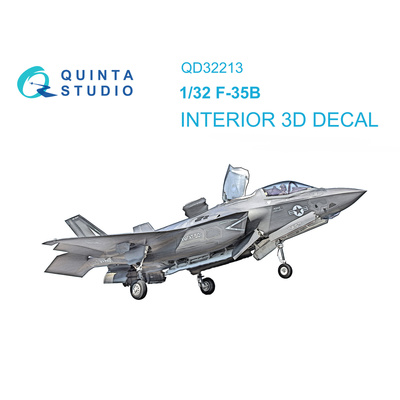 QD32213 Quinta Studio 1/32 3D Декаль интерьера кабины F-35B (Трубач)