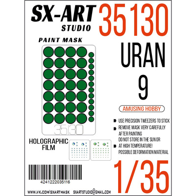 35130 SX-Art 1/35 Uran 9 Paint Mask (Amusing Hobby)