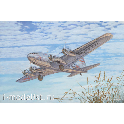 339 Roden 1/144 Самолёт Boeing 307 Stratoliner (TWA SA-307B)