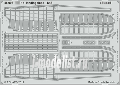 48996 Eduard 1/48 Фототравление для Я-1б, закрылки