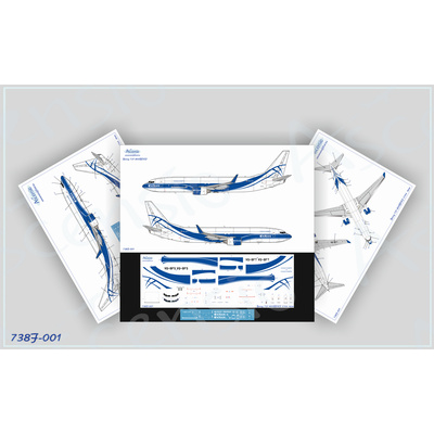 738F-001 Ascensio 1/144 Декаль для 737-800BCF 