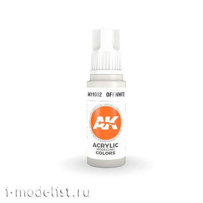 AK11002 AK Interactive Краска акриловая 3rd Generation Offwhite 17ml / Глухой белый