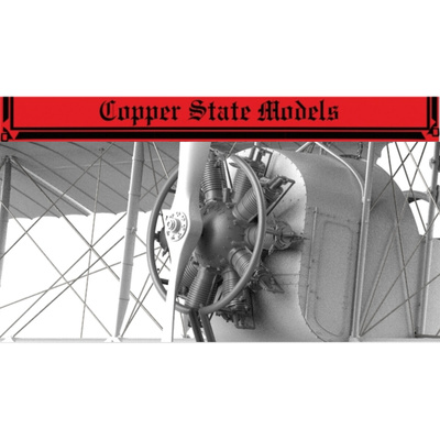 E32-006 Copper State Models 1/32 10-цилиндровый двигатель Anzani мощностью 110 л.с.