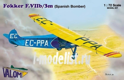 72064 Valom 1/72 Fokker F.VIIb/3m (Spain, Croatia)