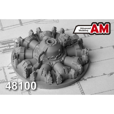 AMC48100 Advanced Modeling 1/48 Авиационный двигатель АШ-62 ИР