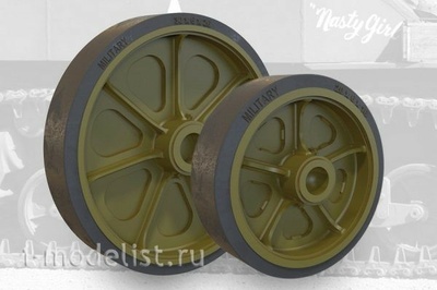 35002 Fury Models 1/35 add-on Set welded wheels with blind holes for m3 / M3A1 / M5 tank