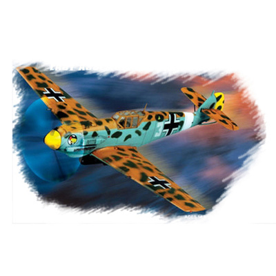 80261 HobbyBoss 1/72 Немецкий истребитель Bf 109 F-4/trop