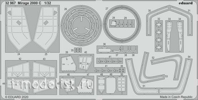 32967 Eduard 1/32 Фототравление для Mirage 2000 C