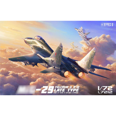 L7212 Great Wall Hobby 1/72 Истребитель М-29-12 Late Type “Fulcrum”