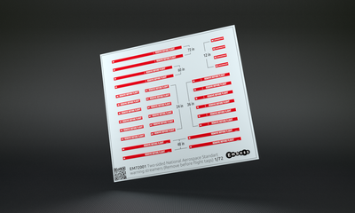 EM72001 Emboss 1/72 Гибкие двухсторонние предупреждающие ленты (Remove before flight warning streamers)