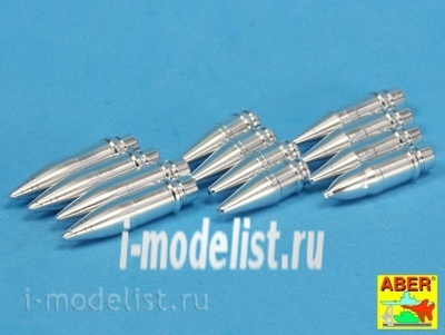 16 073 Aber 1/16 Фототравление для Panzer IV various 7,5 cm ammo projectiles x 12 pcs.