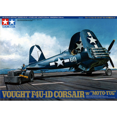 61085 Tamiya 1/48 Самолёт F4U-1D Corsair w/Moto-Tug