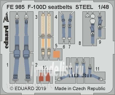 FE985 Edward 1/48 F-100D steel belts