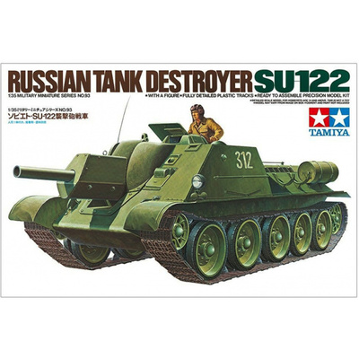 35093 Tamiya 1/35 Советская самоходная установка Су-122 с 1 фигурой