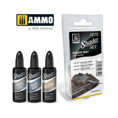 AMIG7320 Ammo Mig Набор красок SHADER Танковый серый