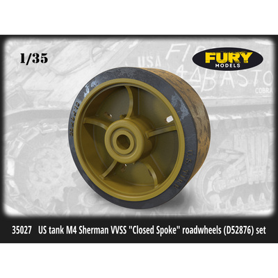 35027 Fury Models 1/35 Катки для американского танка M4 Sherman 