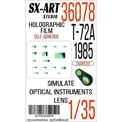 36078 SX-Art 1/35 Имитация смотровых приборов T-72A mod. 1985 (Трубач)