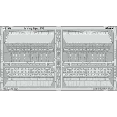 481046 Eduard 1/48 Фототравление для MiGG-15bis, посадочные закрылки