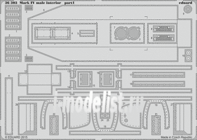 36303 Eduard 1/35 Фототравление Mark IV male interior