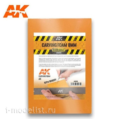 AK8095 AK Interactive Пена для резьбы 8 мм, A4 (305 x 228 мм)