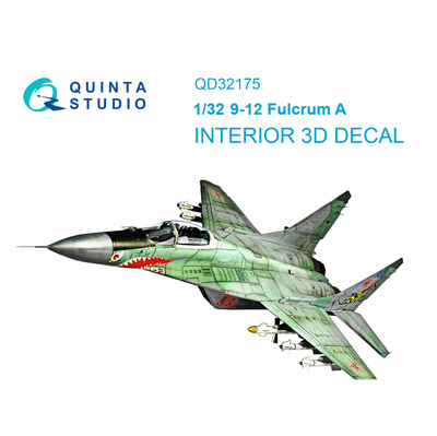 QD32175 Quinta Studio 1/32 3D Декаль интерьера кабины MiGG-29 9-12 (Трубач)