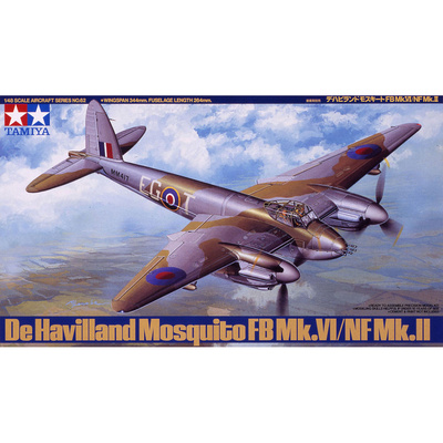61062 Tamiya 1/48 Британский многоцелевой боевой самолет de Havilland Mosquito FB Mk.VI/NF Mk.II