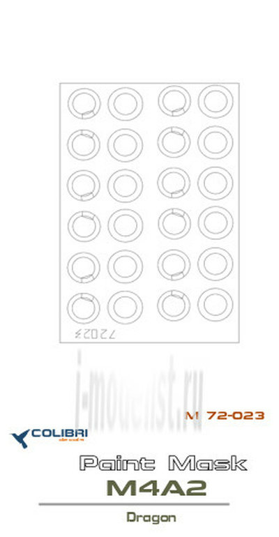 M72023 ColibriDecals 1/72 Маска для M4A2 (Dragon)