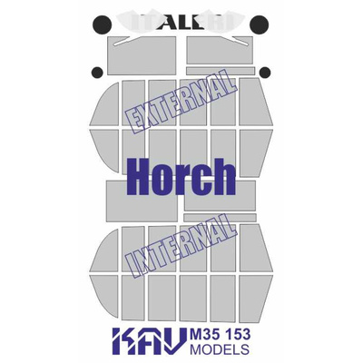 M35 153 KAV models 1/35 Окрасочная маска для модели Horch производства Italeri (Звезда)
