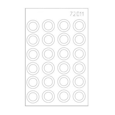 M72011 ColibriDecals 1/72 Маска для танка Т-80 (Tankograd)