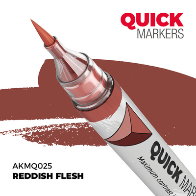 AKMQ025 AK Interactive Маркер QUICK MARKER - Красноватая плоть / Reddish Flesh