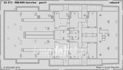 32371 Eduard photo etched parts for 1/35 MH-60S (interior)