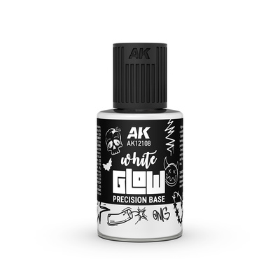 AK12108 AK Interactive Белая флуоресцентная база / White Glow Precision Base