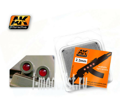 AK-210 AK Interactive Lens transparent red 2.3 mm