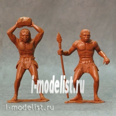 80012 ARK-models Высота: 15 см. Набор из двух фигур: Пещерные люди (собранные).