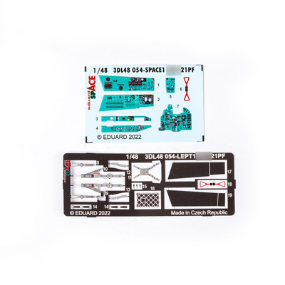 3DL48054 Eduard 1/48 3D декали для MiGG-21ПФ SPACE